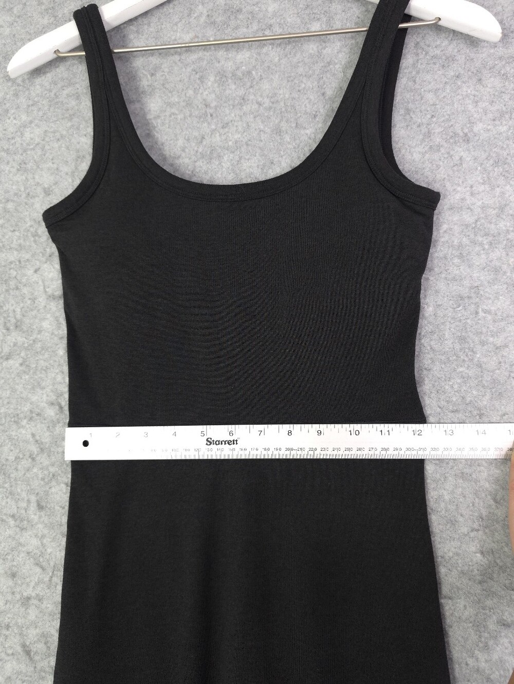 VUORI Halo Essential Jumpsuit Tank Builtin Bra Sz Small Black Heather - Picture 8 of 9